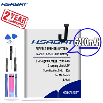 Новое поступление [HSABAT] Сменный аккумулятор BA621 емкостью 5200 мАч для Meizu Meilan Note5 M5 Note 5