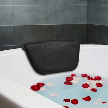 Черная искусственная подушка для ванны, СПА-Аксессуары для ванной комнаты, 270*140*50 мм, черная подушка для ванны для поддержки шеи и головы, бесплатная доставка