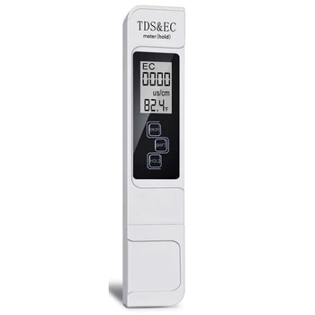 Цифровой тестер качества воды TDS EC Meter Диапазон измерения 0-9999 PPM Измеритель температуры чистоты воды тестер