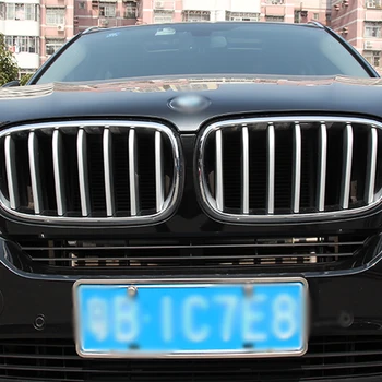 Для BMW X5 F15 X6 F16 2014-2018 Отделка Передней Решетки Автомобиля ABS Хромированная Матовая Модификация Экстерьера Автомобиля Аксессуары