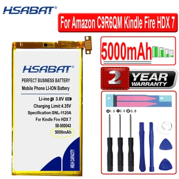 Аккумулятор HSABAT 5000 мАч 58-000043 S12-T1-S 26S1004-A S12-T1 S12-T1-L для Amazon C9R6QM Kindle Fire HDX Kindle Fire HDX 7