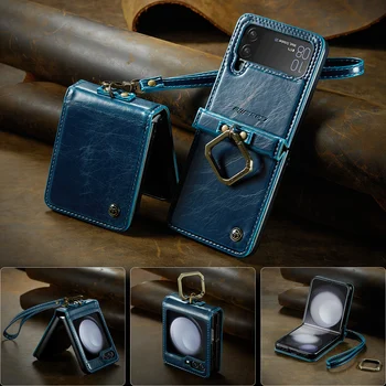 Удобный Чехол-сумка с Ремешком для телефона Samsung Galaxy Z Flip 5 Flip5 Flip4 Flip 4 Zflip5 Anti-Drop Protective Funda Coque